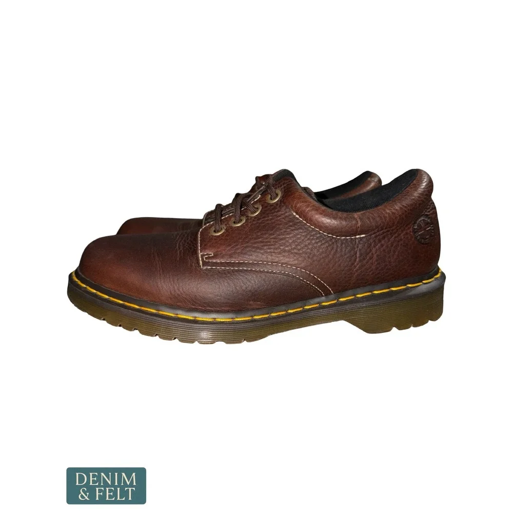 Dr. Martens Boston AW004 Vintage 90s Y2K Brown Leather Oxford Derby Shoes SZ 11